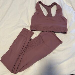 Glyder Purple Legging and Sports Bra Set